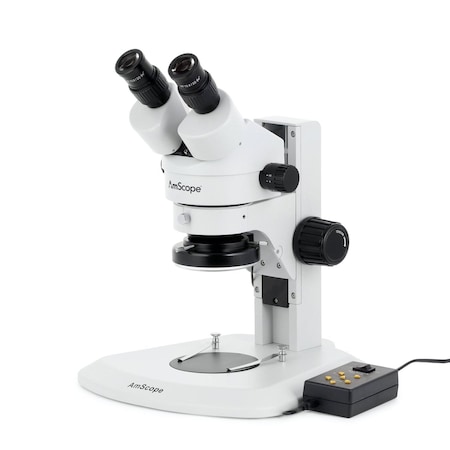 Amscope SM-1 Super Widefield Zoom Binocular Stereo Microscope 3.5X-90X w/Multi-Zone 144 LED and 5MP USB 3.0 SM-1BRZ-144A-5M3