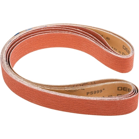 Grizzly 2" x 72" Ceramic Sanding Belt, 40 Grit, 5PK T32049