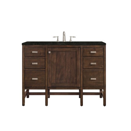 James Martin Vanities Addison 48" Single Vanity, Mid-Century Acacia, w/ 3 CM Phantome Eclos Top E444-V48-MCA-3PHT