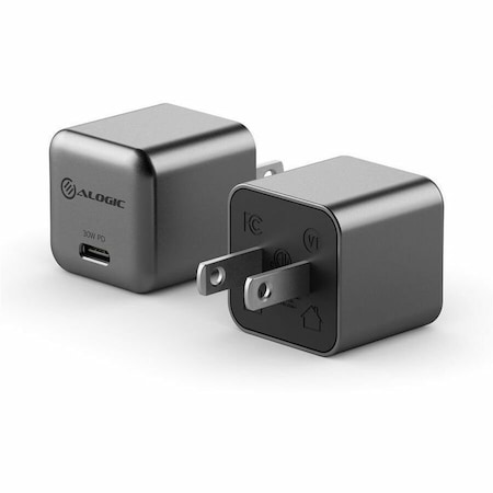 Alogic 1X30 RAPID POWER 30W GAN CHARGER - 1XUSB-C (US VERSION) WCG1X30SGR-US