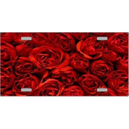 Powerhouse Roses Flat Automotive License Plates Blanks for Customizing PO3185767