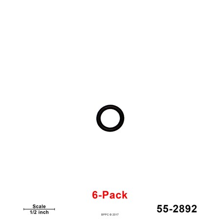 Bedford Precision Parts Aftermarket Replacement for the GRACO 248-096 Bedford O-Rings, Solvent Resistant, 6PK 55-2892