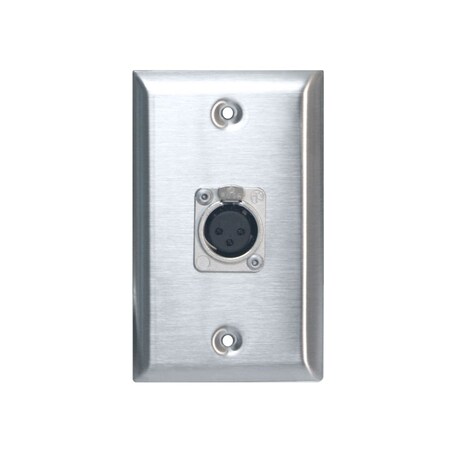 Lowell Wall Plate w Neutrik F WP1-NC3FD