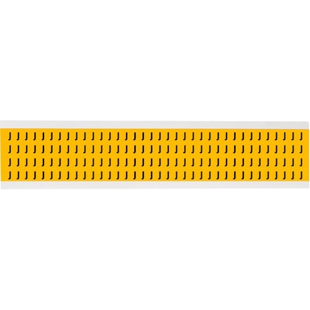 Brady Outdoor Vinyl 0.25 in Black on Yellow Letters J Card of 144 Labels, 144PK 1500-J