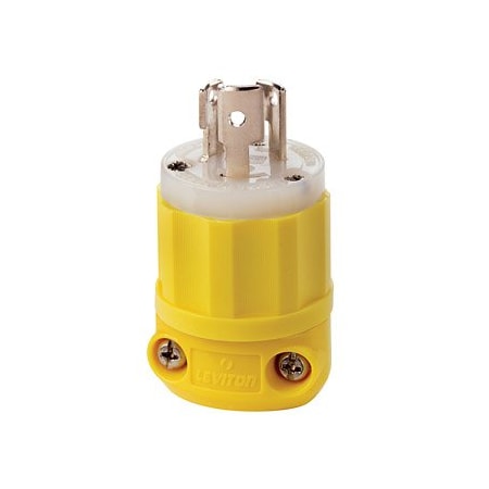 Leviton Corrosion Resistant, Industrial Grade Plug 15 Amp, 125 Volt 47CM-20C