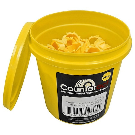 Counteract Wheel Centering Sleeves, PK 100 WCS-C20
