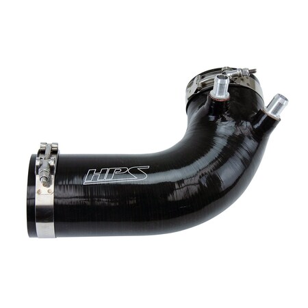 Hps Performance High Temp Reinforced Silicone Air Intake Hose Kit, Black, 18521-BLK