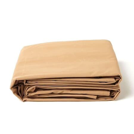 Tarps Now Heavy Duty Tarp, 10 ft x 16 ft, 20 Mil, Tan, Polyester / Canvas FSPCTN-1016
