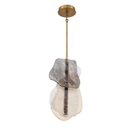 Euf Grotto, Pendant, 24", Antique Brass, Mixed Glass 50464-029