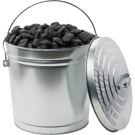 Behrens 10 Gal. Galvanized Locking Lid Trash Can with Lid 6110