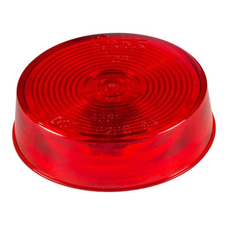 Grote Clearance Light - Incandescent; Round; 2-1/2 Inch Diameter x 3/4 Inch Height; Red Lens; White Polyca 45812-5