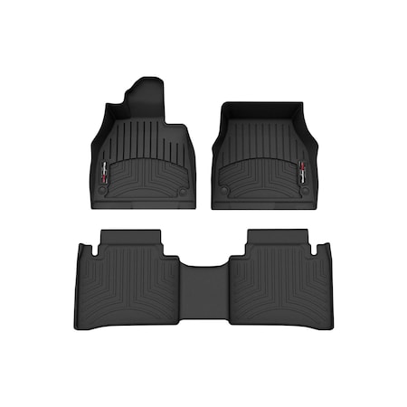 Weathertech Black, Front and Rear Floorliners 441709-1-2