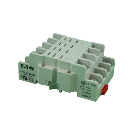 Eaton Relay socket for a 4PDT relay, 10PK D7PA4