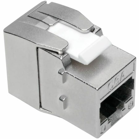 Eaton Tripp Lite Series Keystone Jack Cat6a/Cat6/Cat5e, RJ45, Shielded, Dust Cap - Toolless, N238-001-SH-TF