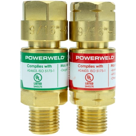 Powerweld Flash Arrestor Set, Torch, 2PK PWFA10