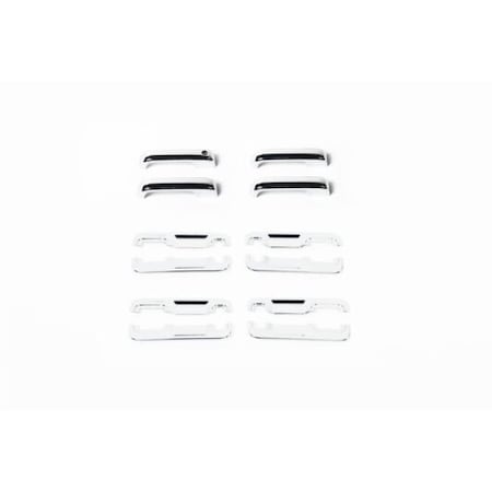 Putco Door Handle Cover, Chrome Plated; ABS Plastic; With Driver Side Keyhole Covers Functional Sensors; 401063