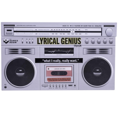 Fizz Lyrical Genius Cassette Trivia Cards 100669