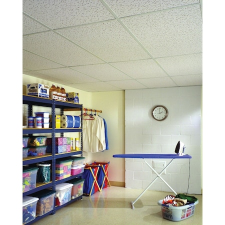Fissured Basic USG 2 'x4 ' Square Edge Acoustical Ceiling Panels, 8-Count 562