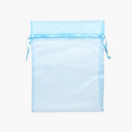 Nashville Wraps Light Blue Sheer Organza Bag, 10x12, 10PK B81220
