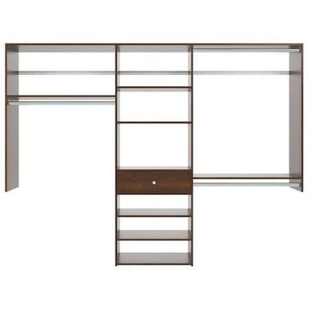 Easy Track 8-foot Perfect Fit Reach-In Closet Kit, Truffle PH53-TR