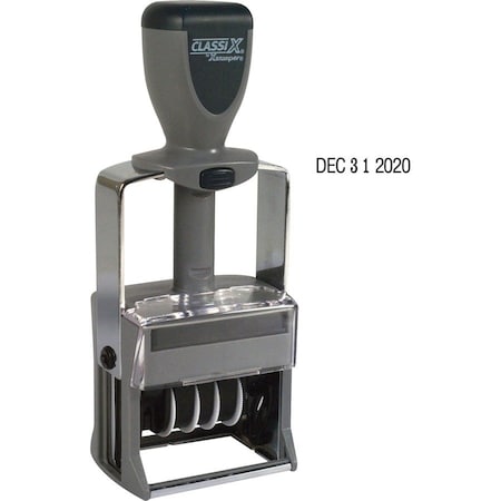 Shachihata Xstamper Classix Self-Inking Date Stamp, 10-Year Date Band, Black 40150