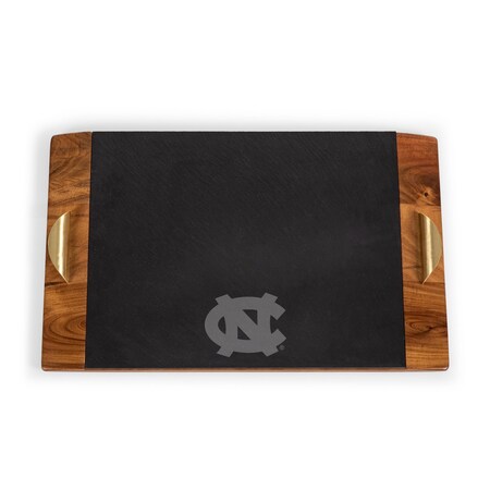 Picnic Time Family Of Brands NCAA North Carolina Tar Heels Covina Acacia and Slate Serving Tray 957-07-512-413-0