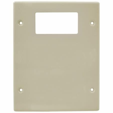 Hubbell Wiring Device-Kellems Cover Plate Raceway, HBL6750 Series, 6-3/4 in W, 0.2 in H, 5.43 in L, Ivory HBL6747RXXIV