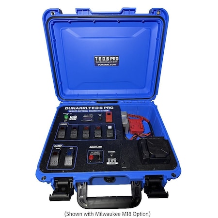 Dunarri TEDS Pro - Trailer Light & Electrical Tester with Milwaukee M18 Adapter (Battery Not Included) TEDS PRO M18