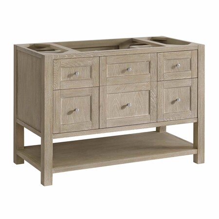 James Martin Vanities Vanity, without top, Whitewashed Oak, 47.9 in W x 23.5 in D, 330-V48-M-WWO