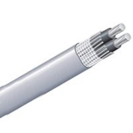 Southwire Service Entrance Cable, 3 Conductor, Aluminum Conductor, PVC Insulation, Gray Sheath, 600 V 2/2/2AX500
