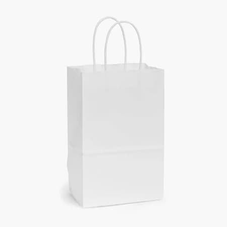 Duro Bag 5.25X3.25X8.375 White Kraft, 250PK W538