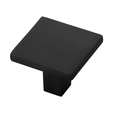 Belwith Products Belwith 1.25 in. Square Knob for Drawers, Matte Black BWHH075341 MB