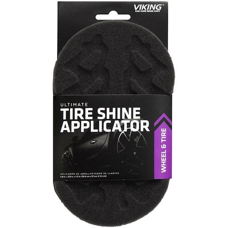 Slugfest Supplies 5.8 x 3.6 in. Foam Tire Shine Applicator, Black SL3306739