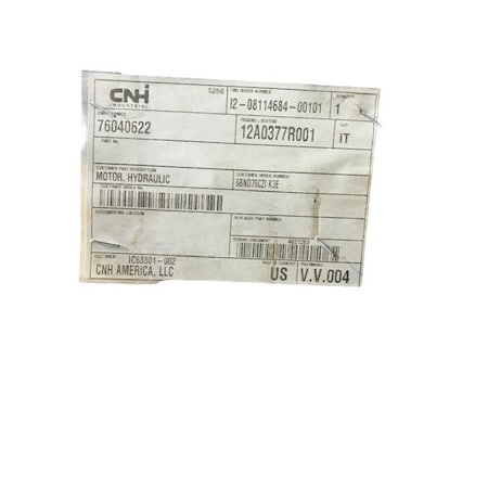 Cnh MOTOR HYDRAULIC, CNH OEM 76040622 76040622
