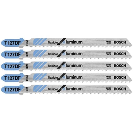 Bosch T-Shank Jig Saw Blades, PK 5 T127DF