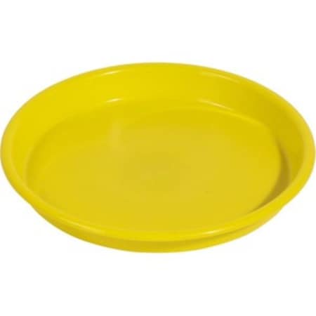 Coolcrafts 13 in. Kids protective Round Craft Tray, Yellow CO3193698