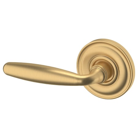 Baldwin Baldwin Preconfigured 5106 Lever with 5048 Rose Left Hand Half Dummy Lock Vintage Brass Finish - 5106033LDM