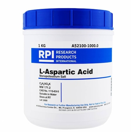 Rpi L-Aspartic Acid Monopotassium Salt, 1 Kilogram A52100-1000.0