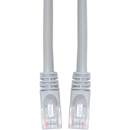 Cable Wholesale Cat6a Gray Copper Ethernet Patch Cable, 10 Gigabit, Snagless/Molded Boot, POE Compliant, 500 13X6-02110