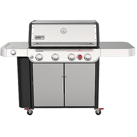 Weber GENESIS S435 Series Gas Grill, 48,000 Btu, Liquid Propane, 4Burner, Enclosed Cabinet Storage 36400001