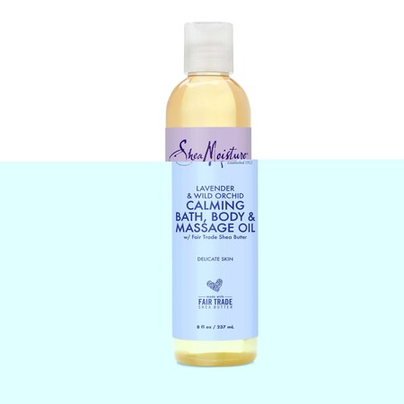 Shea Moisture Lavender Wild Orchid Bath Body and Massage Oil, 8 Fluid Ounce, 24PK 68647710