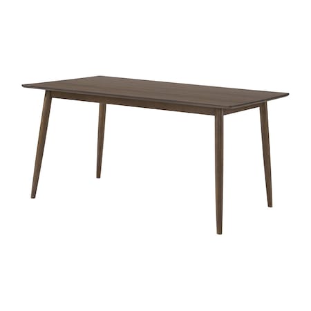 Alaterre Furniture Calais Dining Mid Century 59" Rectangular Dining Table for 4 Solid Wood Kitchen & Dining Room Table ANCA1710