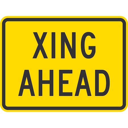 Lyle Xing Ahead, 24x18, Non-Reflective, Yellow G-12183-NA_24x18