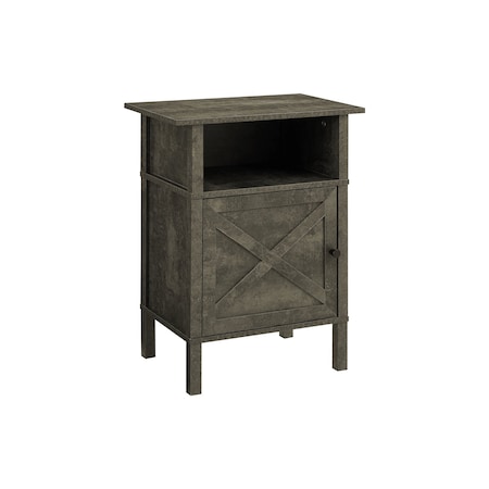 Monarch Specialties Accent Table, Side Table, End, Living Room, Small, Storage, Dark Bronze Laminate, Transitional I 3810