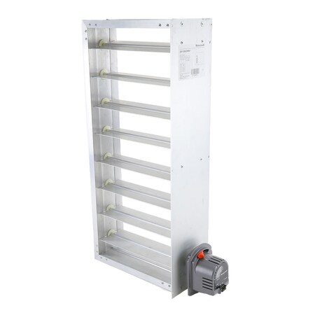 Resideo 12'' W X 26'' H Zone Damper 24Vac Power Closed/Spring Return Open Two Position Motor on 26'' side ZD12X26TZ