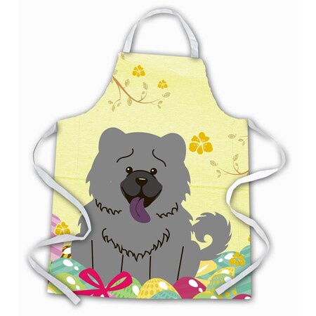 Carolines Treasures Easter Eggs Chow Chow Blue Apron BB6139APRON