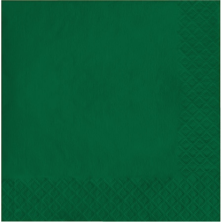 Touch Of Color 6.5" x 6.5" Hunter Green Napkins 600 PK 663124B