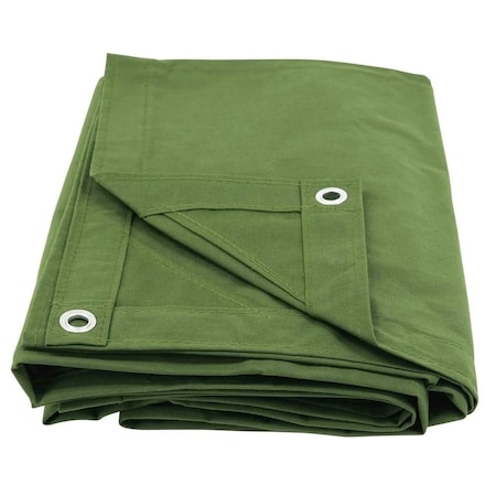 Mytee Products 12ft x 24ft Canvas Tarp - Green CT12-24-G