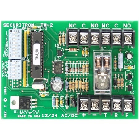Securitron Multiple Function Timer, 12 to 24VAC/DC TM-2