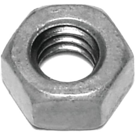 Midwest Fastener Hex Nut, 1/4"-20, Steel, Grade 2, Galvanized 5615